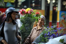 Từ khoảng 23 tháng Chạp âm lịch, các loại hoa bắt đầu theo chân thương lái tỏa xuống khắp phố phường của Hà Nội