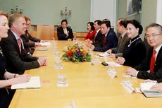 Chủ tịch Quốc hội Nguyễn Thị Kim Ngân và Đoàn đại biểu cấp cao Quốc hội Việt Nam thăm chính thức Australia. Ảnh: VOV