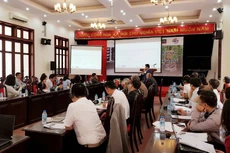 Hội thảo "Giới thiệu mô hình mô phỏng tác động vi mô của chính sách thuế và bảo hiểm xã hội cho Việt Nam" tổ chức ngày 13/11. Ảnh: Đức Trung