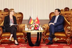 Phó Thủ tướng Vương Đình Huệ tiếp bà Lucia Bergfeld, Bí thư thứ nhất, Tham tán phát triển của Đại sứ quán Đức tại Việt Nam