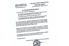 Văn bản của Công ty TNHH Đào tạo Trident Crypto (Hà Nội) gửi tới Báo Đấu thầu.