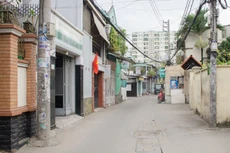 Nhà phố hẻm ôtô tại ngoại thành TP HCM đang tăng giá trong biên độ 8-35% trong vòng một năm qua. Ảnh:Vũ Lê