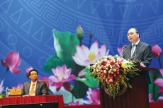 Thủ tướng Nguyễn Xuân Phúc cho biết, trong thời gian tới, Chính phủ sẽ tập trung kiến tạo môi trường kinh doanh minh bạch, thuận lợi cho doanh nghiệp. Ảnh: Lê Tiên