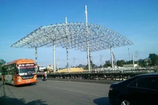 Trạm thu phí BOT QL 18 đoạn Hạ Long - Mông Dương đặt phường Cẩm Phú (TP. Cẩm Phả) của chủ đầu tư Cty CP BOT Biên Cương được cho sẽ phát sinh nhiều bất cập đối với người dân các phường lân cận. Ảnh: P.V