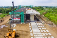 Dự án cao tốc Bến Lức - Long Thành đạt tiến độ tổng thể 46%, dự kiến hoàn thành vào năm 2019 (ảnh: Tạp chí GTVT)
