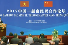 Chủ tịch nước Trần Đại Quang phát biểu tại Tọa đàm Hợp tác kinh tế, thương mại Việt Nam - Trung Quốc vừa diễn ra ở Bắc Kinh. Ảnh: TTXVN