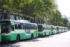 TP.HCM hiện có 171 xe bus tham gia vào chương trình quảng cáo. Ảnh: Đinh Tuấn