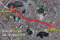Hà Nội định chi 7.800 tỷ đồng cho hơn 2 km đường