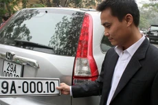 Bộ Công an xin thí điểm đấu giá biển số xe đẹp ở 5 thành phố lớn. (Ảnh minh họa)