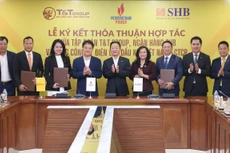 Đại diện T&T Group, SHB và PV Power tại Lễ ký kết Thỏa thuận hợp tác