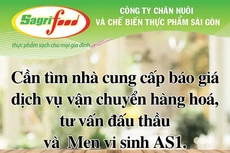 Công ty Chăn nuôi và Chế biến thực phẩm Sài Gòn (Sagrifood) thông báo mời chào giá