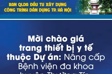 Ban Quản lý dự án đầu tư xây dựng công trình dân dụng thành phố Hà Nội thông báo yêu cầu báo giá