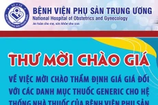 Bệnh viện Phụ sản Trung ương thông báo về việc mời chào thẩm định giá