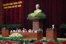 Hội nghị lần thứ 8 Ban Chấp hành Trung ương Đảng khóa XIII khai mạc trọng thể tại Thủ đô Hà Nội. Ảnh: Quý Bắc