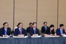 Chủ tịch nước Võ Văn Thưởng tiếp Liên minh Doanh nghiệp Hoa Kỳ-APEC. (Ảnh: Thống Nhất/TTXVN)