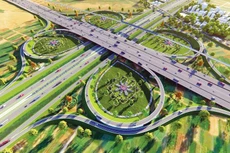 Dự án thành phần 3 Đầu tư xây dựng đường cao tốc theo phương thức PPP thuộc Dự án Đầu tư xây dựng đường Vành đai 4 - Vùng Thủ đô Hà Nội với tổng mức đầu tư 56.536 tỷ đồng chuẩn bị được tổ chức đấu thầu rộng rãi trong nước. Ảnh: Phú An