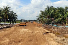 Hai dự án thành phần đoạn Cần Thơ - Hậu Giang và đoạn Hậu Giang - Cà Mau đều được khởi công từ tháng 1/2023. Ảnh: Công Thành
