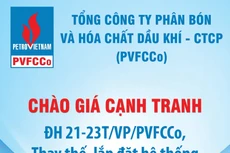 Tổng công ty Phân bón và Hoá chất dầu khí thông báo mời chào giá cạnh tranh