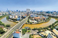 Kênh Nhiêu Lộc - Thị Nghè một thời ô nhiễm nay đã trở nên xanh trong, làm đẹp diện mạo TP.HCM. Ảnh: Phương Ngân