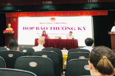 Thứ trưởng Đỗ Thắng Hải phát biểu tại cuộc họp báo thường kỳ Bộ Công Thương chiều ngày 18/5/2023