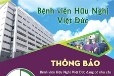 Bệnh viện Hữu nghị Việt Đức thông báo mời chào giá