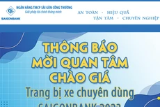 Saigonbank mời chào giá hạng mục trang bị xe chuyên dùng 2023