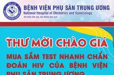 Bệnh viện Phụ sản Trung ương mời chào giá