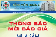 Bệnh viện Quận 4 mời chào giá