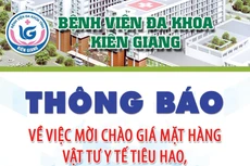 Bệnh viện Đa khoa tỉnh Kiên Giang mời chào giá mặt hàng vật tư y tế tiêu hao, hoá chất lọc thận năm 2023 - 2024