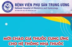 Bệnh viện Phụ sản Trung ương mời chào giá thuốc cung ứng cho hệ thống nhà thuốc của Bệnh viện năm 2023