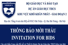 Thông báo mời thầu/Invitation for bids
