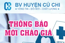 Bệnh viện huyện Củ Chi thông báo mời chào giá
