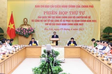 Thủ tướng Phạm Minh Chính chủ trì Phiên họp thứ 4 của Ban Chỉ đạo cải cách hành chính của Chính phủ. Ảnh: Quý Bắc