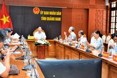 Ông Lê Trí Thanh, Chủ tịch UBND tỉnh Quảng Nam tại cuộc họp của Tổ công tác đặc biệt tháo gỡ vướng mắc, khó khăn cho doanh nghiệp