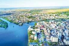 Nhiều gói thầu thuộc Dự án Chương trình phát triển các đô thị loại II (các đô thị xanh) - Dự án thành phần Thừa Thiên Huế không có mặt bằng để thi công. Ảnh: Lê Tiên