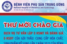 Bệnh viện Phụ sản Trung ương mời báo giá cung cấp dịch vụ tư vấn lập E-HSMT và đánh giá E-HSDT