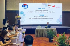 Quang cảnh Diễn đàn Cơ chế thử nghiệm phát triển kinh tế tuần hoàn tại Việt Nam. Ảnh: Hoàng Việt