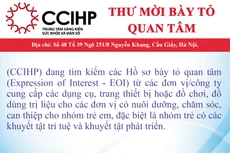 Trung tâm Sáng kiến sức khỏe và Dân số (CCIHP) mời bày tỏ quan tâm
