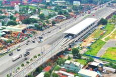 Dự án Metro số 1 (Bến Thành - Suối Tiên) dự kiến chạy thử trên toàn tuyến vào quý IV/2023. Ảnh: Lê Tiên