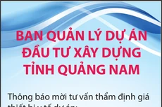 Mời tư vấn thẩm định giá thiết bị y tế Dự án Bệnh viện Đa khoa tỉnh Quảng Nam