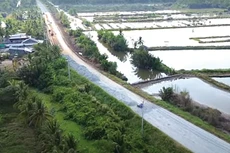 Giá trị giải ngân các dự án giao thông trọng điểm của tỉnh Kiên Giang đến cuối tháng 4/2023 mới đạt 15,68% kế hoạch. Ảnh: P.H