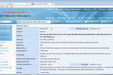 Thông báo mời chào hàng của Gói thầu Mua sắm sinh hiển vi khám mắt cho Trung tâm Y tế huyện Điện Biên Đông, huyện Mường Nhé và Bệnh viện Đa khoa khu vực thị xã Mường Lay, tỉnh Điện Biên. Ảnh: Bích Thủy