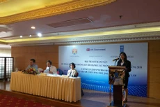 TS. Catherine Phương, Trợ lý Trưởng đại diện thường trú UNDP Việt Nam chia sẻ kinh nghiệm quốc tế về PCTN. Ảnh Bích Thủy