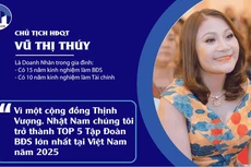 Bà Vũ Thị Thúy, Chủ tịch Hội đồng quản trị Công ty CP Đầu tư Thương mại Bất động sản Nhật Nam