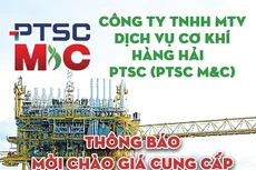 Thông báo mời chào giá cung cấp thiết bị chuyển mạch cho Công ty Dịch vụ Cơ khí Hàng hải PTSC