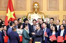 Giới doanh nhân Việt Nam hoàn toàn có thể tự hào vì những đóng góp quan trọng trong xây dựng cơ đồ, vị thế mới của đất nước. Ảnh: TTXVN