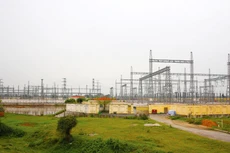 Công ty CP Đầu tư Xây lắp điện Hải Phòng đang thi công Gói thầu số 7 thuộc Dự án Trạm biến áp 500kV Vân Phong và đấu nối. Ảnh minh họa: Nhã Chi