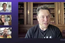 Elon Musk tại hội nghị trực tuyến về tiền ảo B Word - Ảnh: B Word.