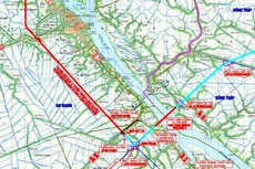 Dự án Xây dựng tuyến nối Quốc lộ 91 và tuyến tránh TP. Long Xuyên đã được bàn giao 16,4 km mặt bằng, dự kiến khởi công vào cuối tháng 11/2021. Ảnh: MT st
