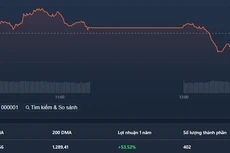 Vn-Index lao dốc rất nhanh trong phiên chiều.
